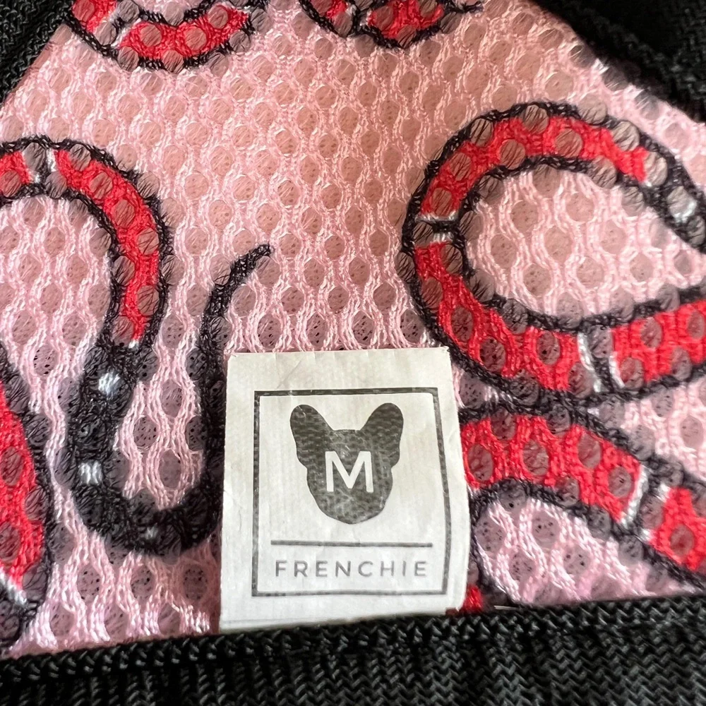 Frenchi Pink Rose Pattern Dog Harness - Floral Comfort Harness